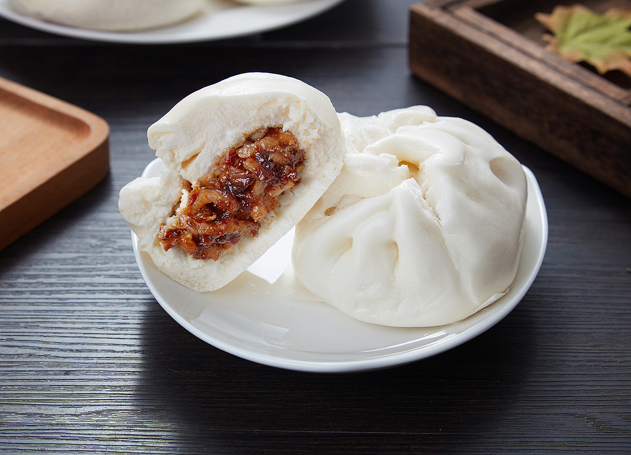 港式叉烧包广式早茶点心早餐速冻食品拍摄影拓文化|摄影|产品摄影|摄