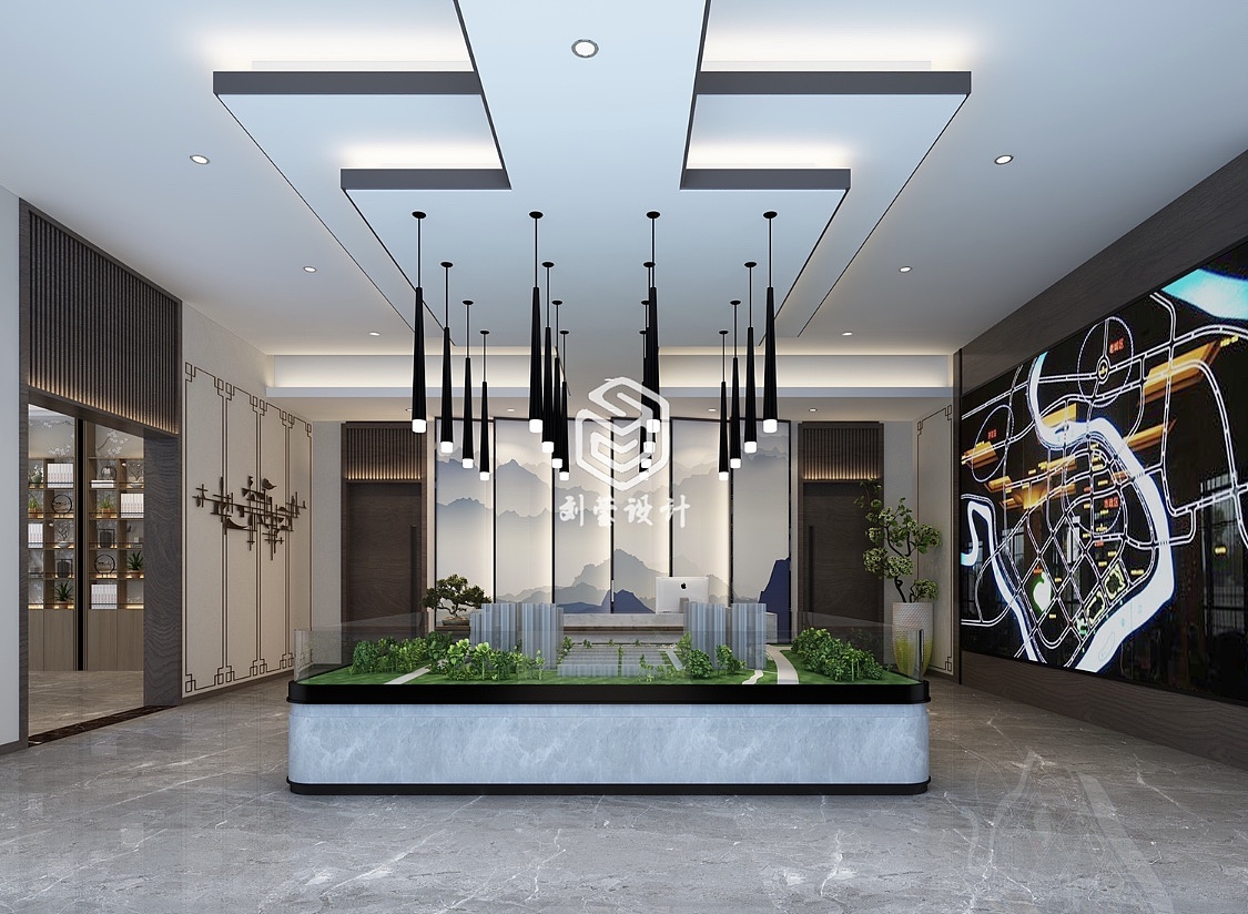 中式售楼部 - 效果图交流区-建E室内设计网