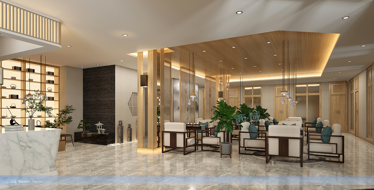 茶楼设计（图ZMjUxNTAyODgw） - 商业空间设计 - 站酷设计师温州西域效果图原创素材 - 站酷ZCOOL