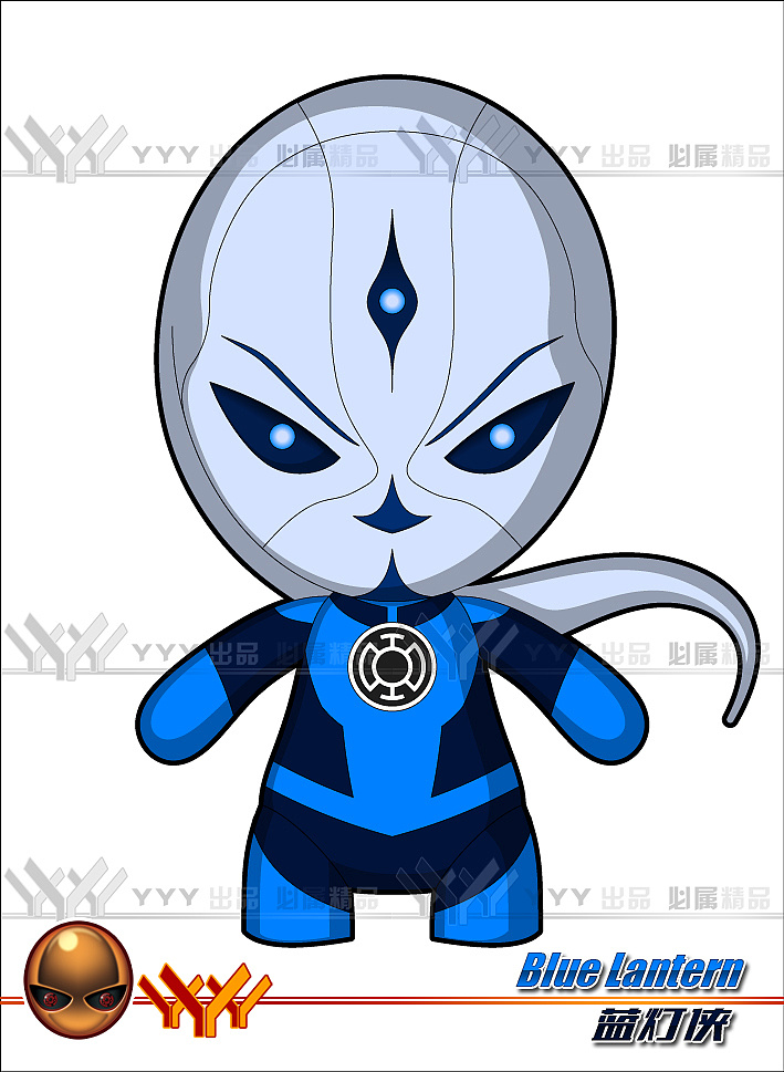 蓝灯侠靛灯侠紫灯侠白灯侠推 荐【哥斯拉】上色