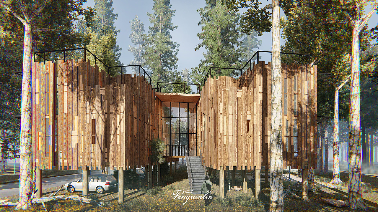 Lumion 8 森林木屋