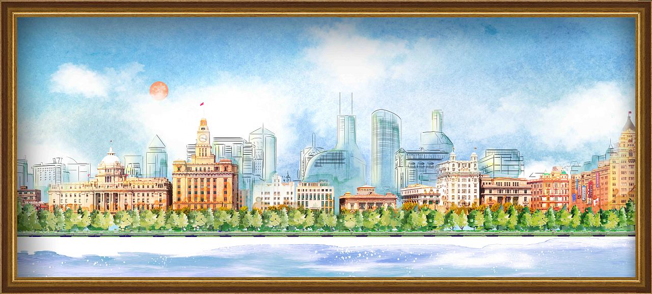 《外滩四季》水彩插画（图ZMjk2MTQ5MzQ0） - 商业插画 - 站酷设计师生命三文鱼原创素材 - 站酷ZCOOL