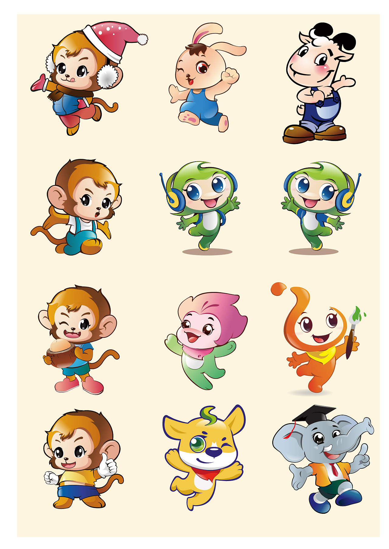 卡通吉祥物 2011年至今的一些较成熟的作品