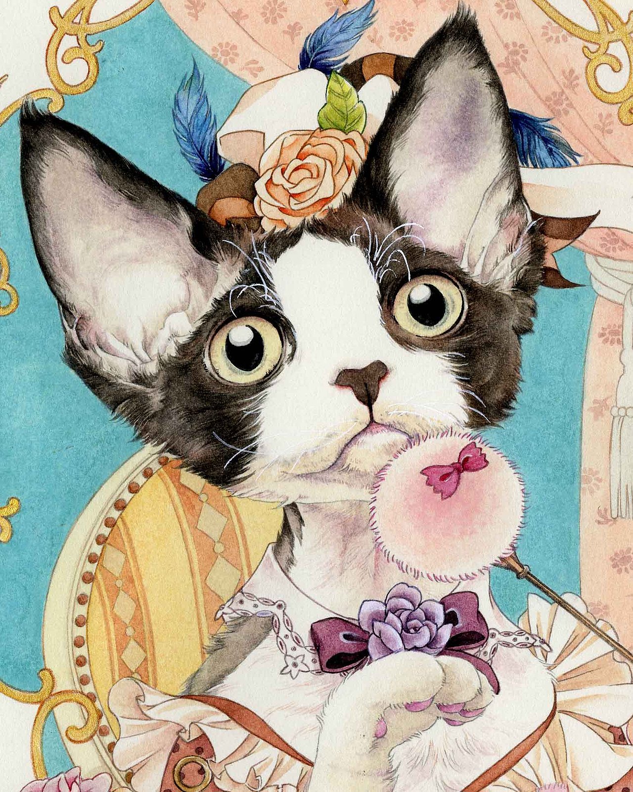 童话里的贵妇德文猫1号（图ZMzA4OTM0NDA0） - 创作习作 - 站酷设计师爱做梦的猫原创素材 - 站酷ZCOOL