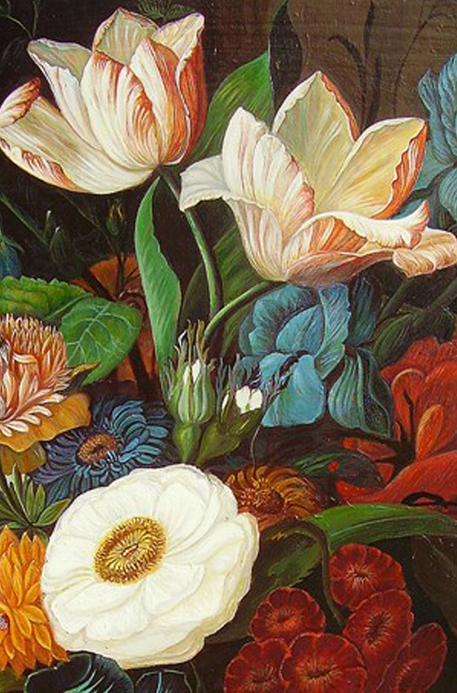 复古风花卉|纯艺术|绘画|rebeccawoo - 原创作品 - 站酷 (zcool)