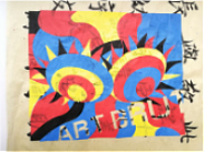 丝网印刷作品 1.《异形兽》2.《MLOGO》3.《原生色》