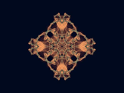 深色系传统图案壁纸