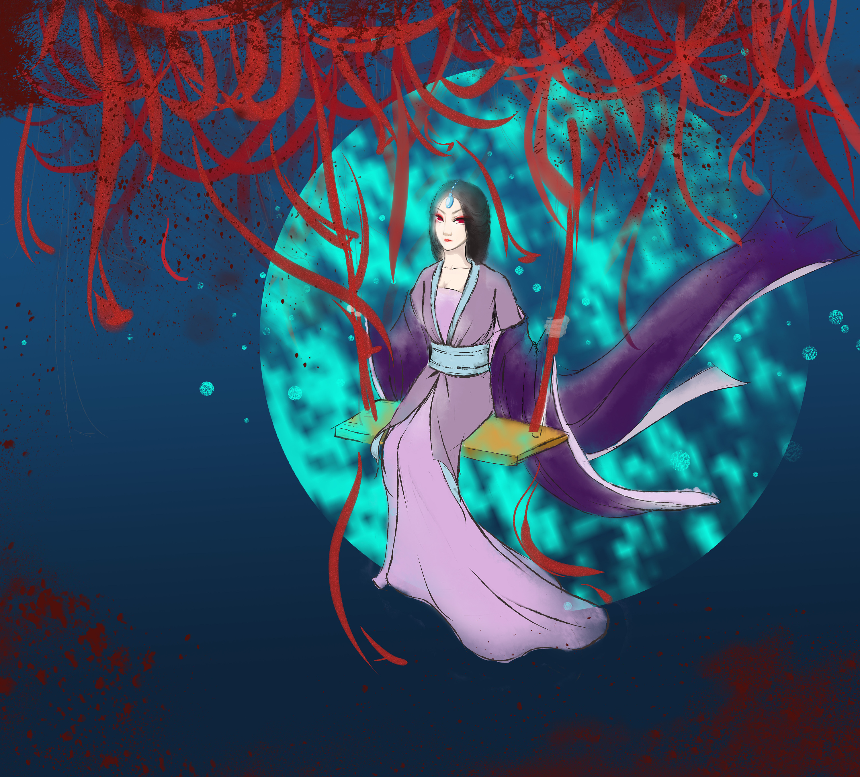 古风,插画,这是兔子你信吗?