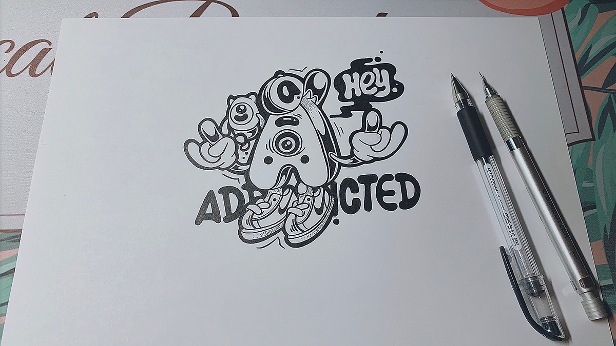 『字母小怪物』手绘稿合辑（图ZMTYzMTE3NDEy） - 创作习作 - 站酷设计师LOKLIAO丶樂原创素材 - 站酷ZCOOL