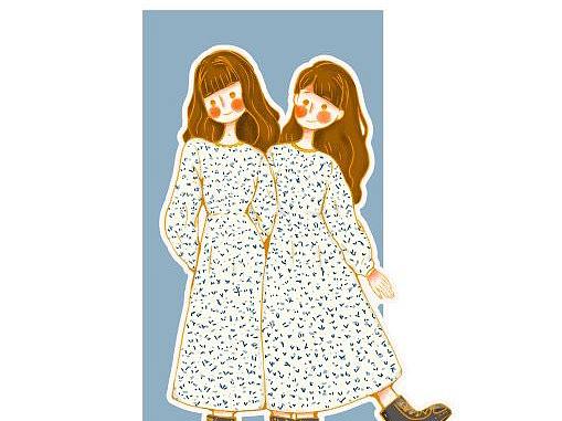 古柳家族(双胞胎姐妹的日常古怪穿搭)