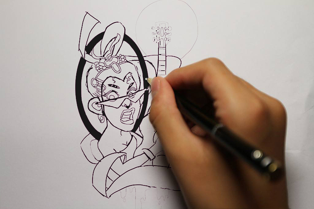 敦煌飞天插画设计（图ZMjQxMjIwMDYw） - 新锐潮流插画 - 站酷设计师設計世原创素材 - 站酷ZCOOL