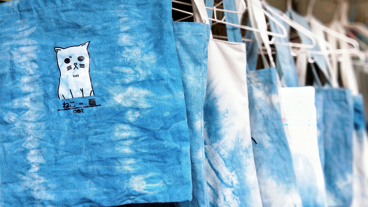 藍染 布袋（圖ZMjU1MTA3Mzg4） - 其他手工藝 - 站酷設(shè)計師梁穎倩原創(chuàng)素材 - 站酷ZCOOL