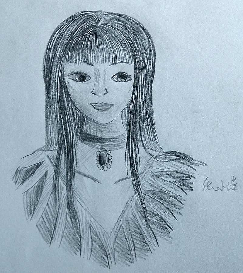 铅笔人物|纯艺术|绘画|蝴蝶仙子die - 原创作品 - 站酷 (zcool)