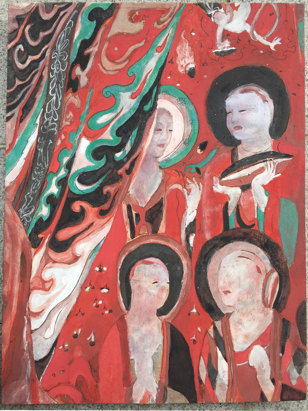 敦煌壁画临摹（图ZMTc4OTA0ODUy） - 绘画 - 站酷设计师xianphi原创素材 - 站酷ZCOOL