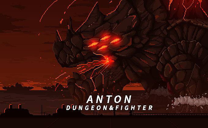 火焰吞噬者安徒恩（图ZMTI2NzYyNDQw） - 像素画 - 站酷设计师飘猫原创素材 - 站酷ZCOOL