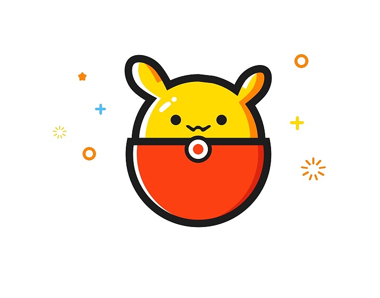 一只mbe风格的皮卡丘,我还没get到技能,感觉画了一个圆鼓鼓的蛋壳精推