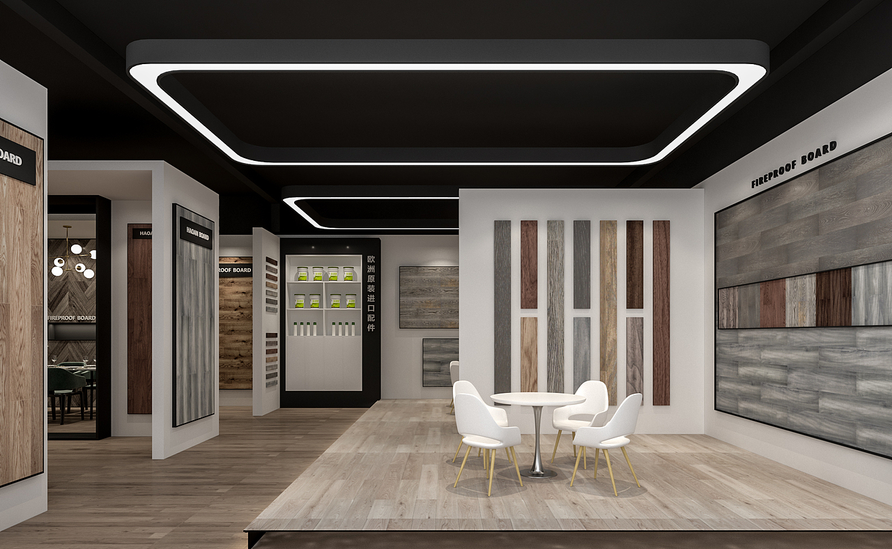 豪安地板展厅（图ZMjIxNDUyNTk2） - 展陈设计 - 站酷设计师闵晨阳原创素材 - 站酷ZCOOL