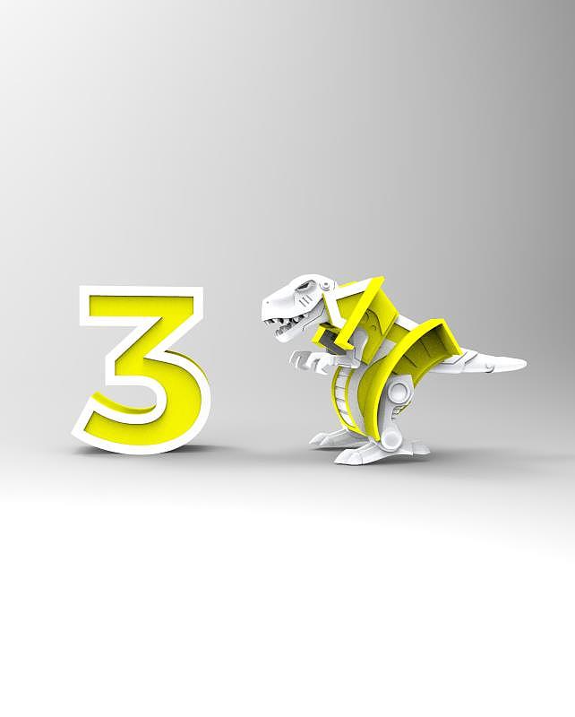 原创工业设计玩具产品设计变形玩具数字变形3