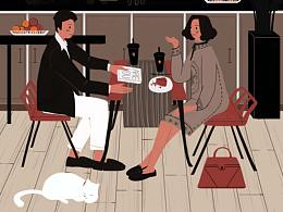 乌茶邦品牌插画