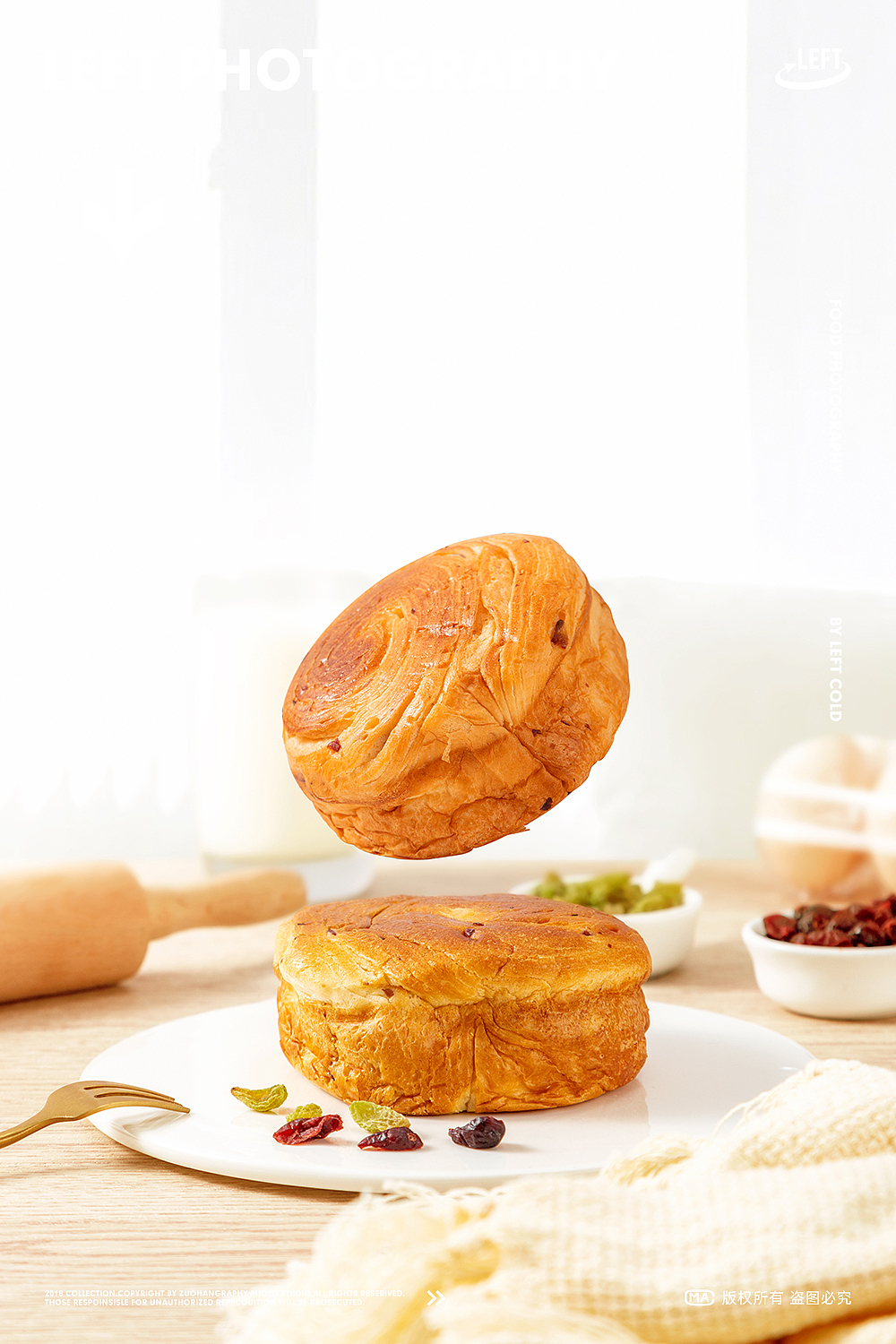 果肉面包-美食摄影