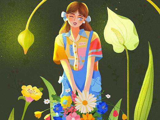 采花小姑娘一枚