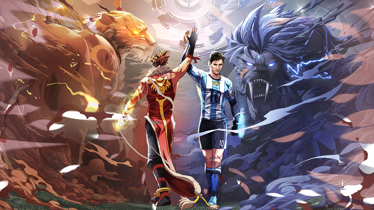 王者荣耀裴擒虎梅西皮肤宣传片_卡扑动漫设计-站酷zcool