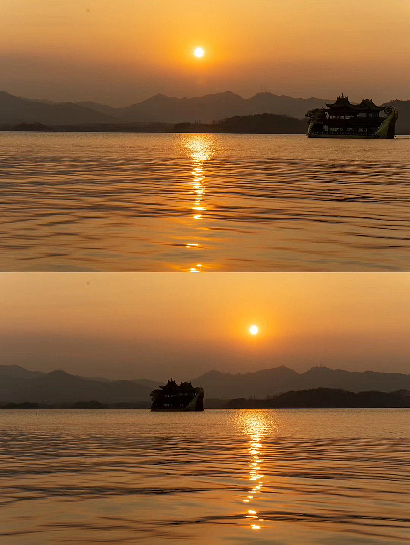 西湖夕陽→暮光（圖ZMzMyNTMwMjA0） - 風光攝影 - 站酷設計師絳的攝影日記原創(chuàng)素材 - 站酷ZCOOL