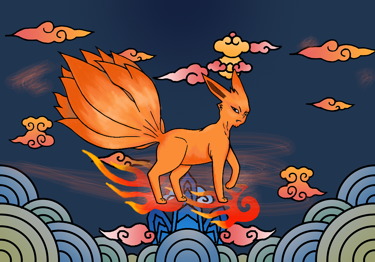 祥云狐（图ZMTYwNjY3ODI4） - 创作习作 - 站酷设计师是夏洛特啊原创素材 - 站酷ZCOOL