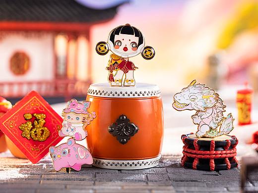 潮玩周边——泡泡玛特徽章系列拍摄