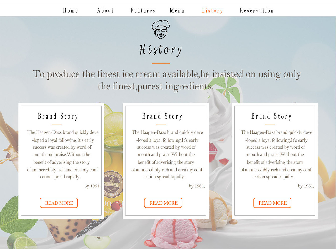 哈根达斯冰淇淋页面（图ZNDYzMTgwNDQ=） - 其他网页 - 站酷设计师菠萝君roller原创素材 - 站酷ZCOOL