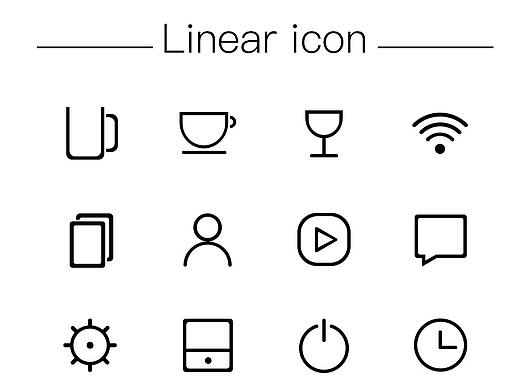 线性面性图标