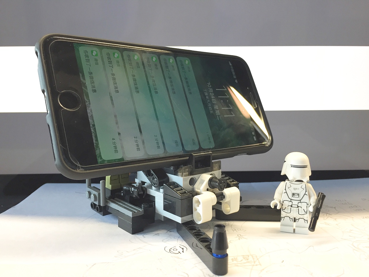 自制手机架|手工艺|其他手工|大声旺旺 - 原创作