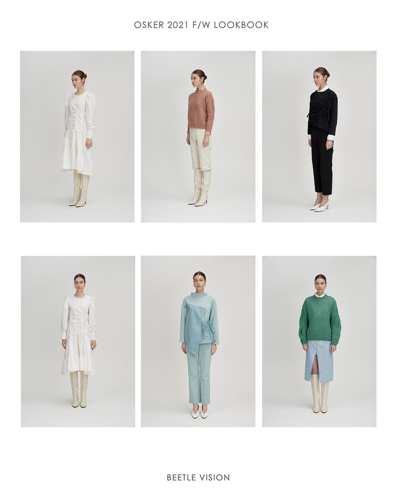 欧美品牌女装LOOKBOOK拍摄作品