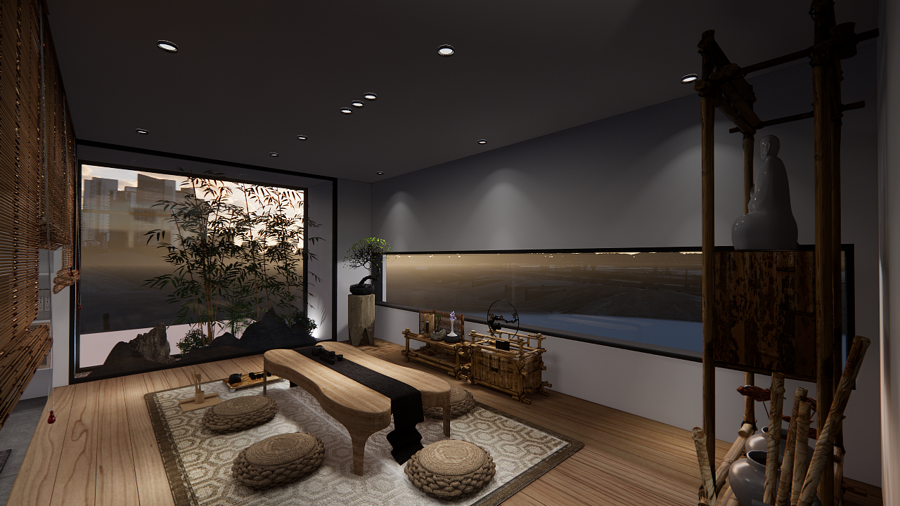 茶室|空间|家装设计|wdcww_原创作品-站酷zcool