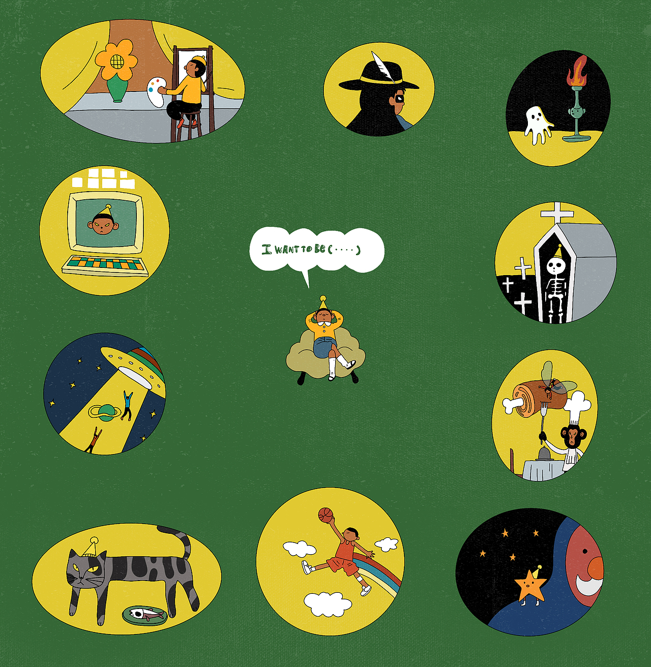 跟女儿一起每天的日涂练习