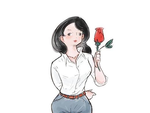 你举着一枝花