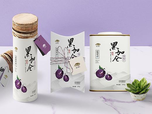 手绘  干果系列包装