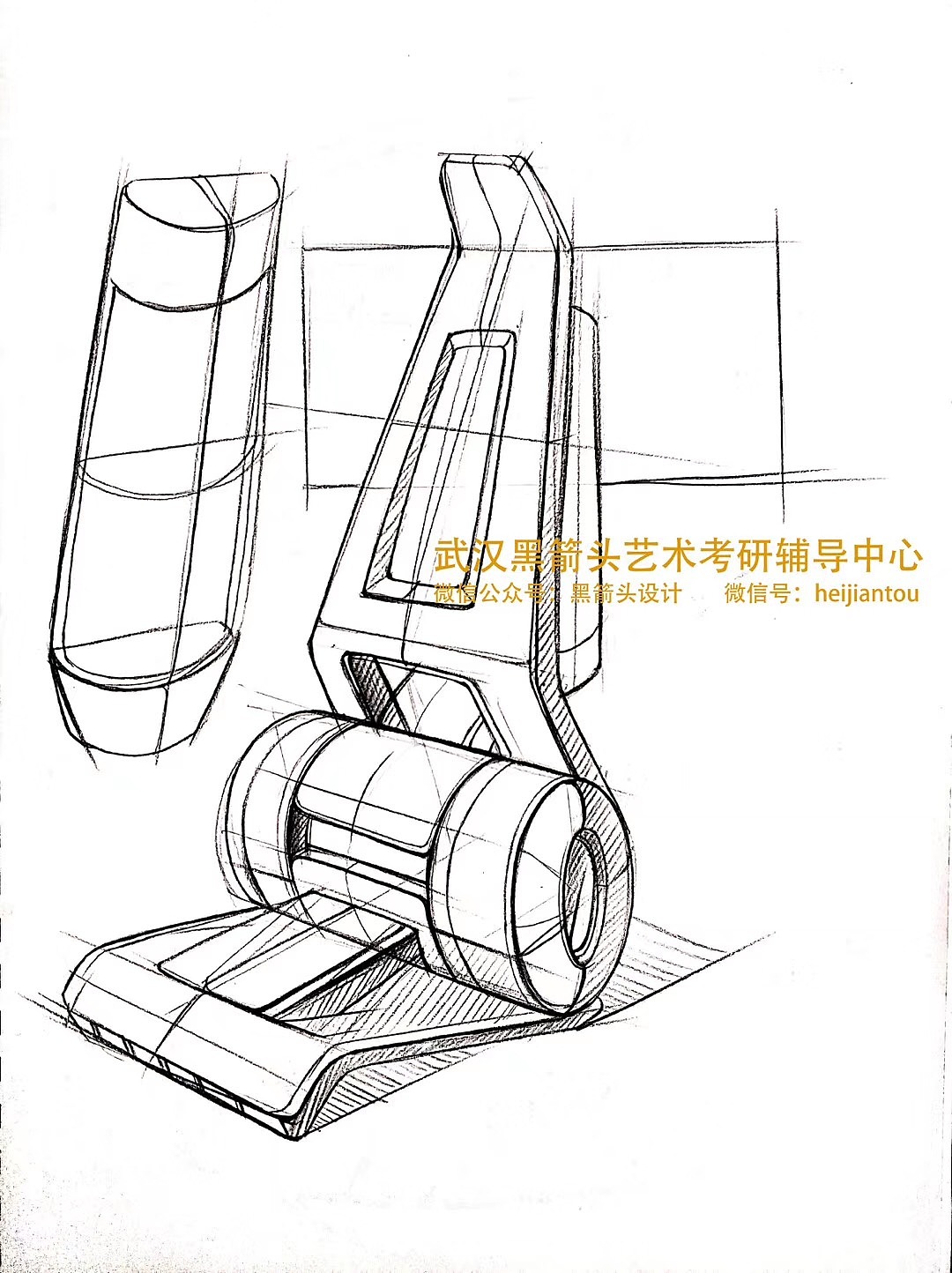 武汉黑箭头手绘、工业设计考研、工业设计手绘、武汉黑箭头设计