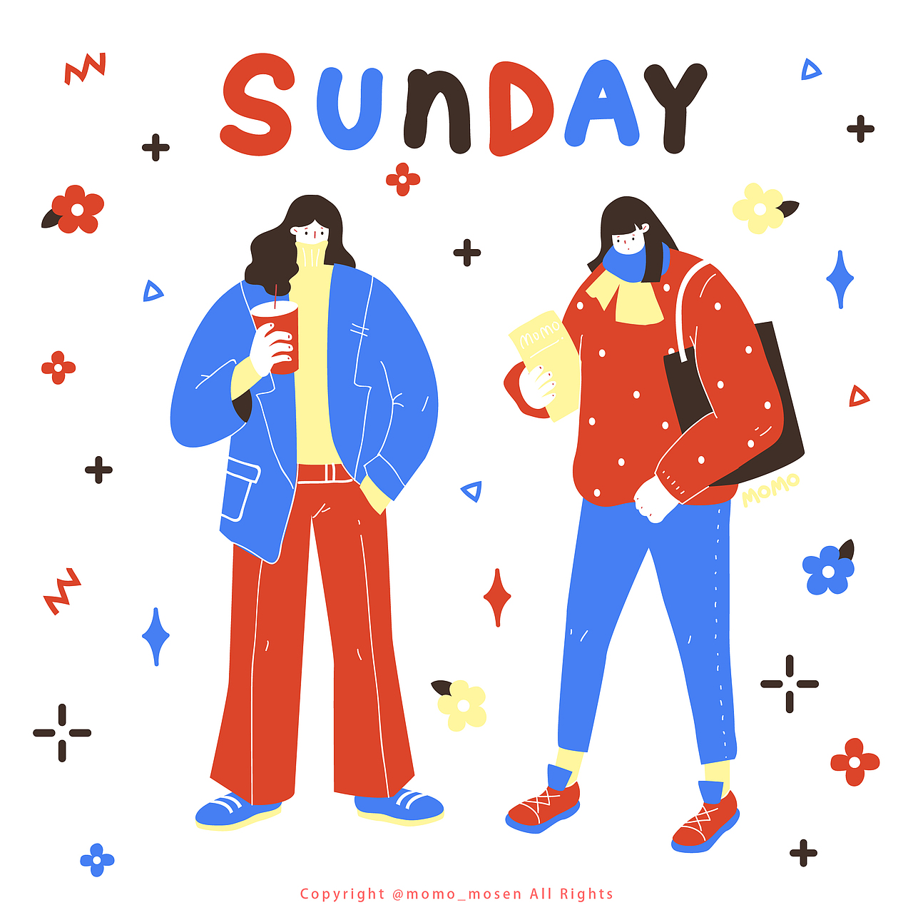 五月·复古插画打卡