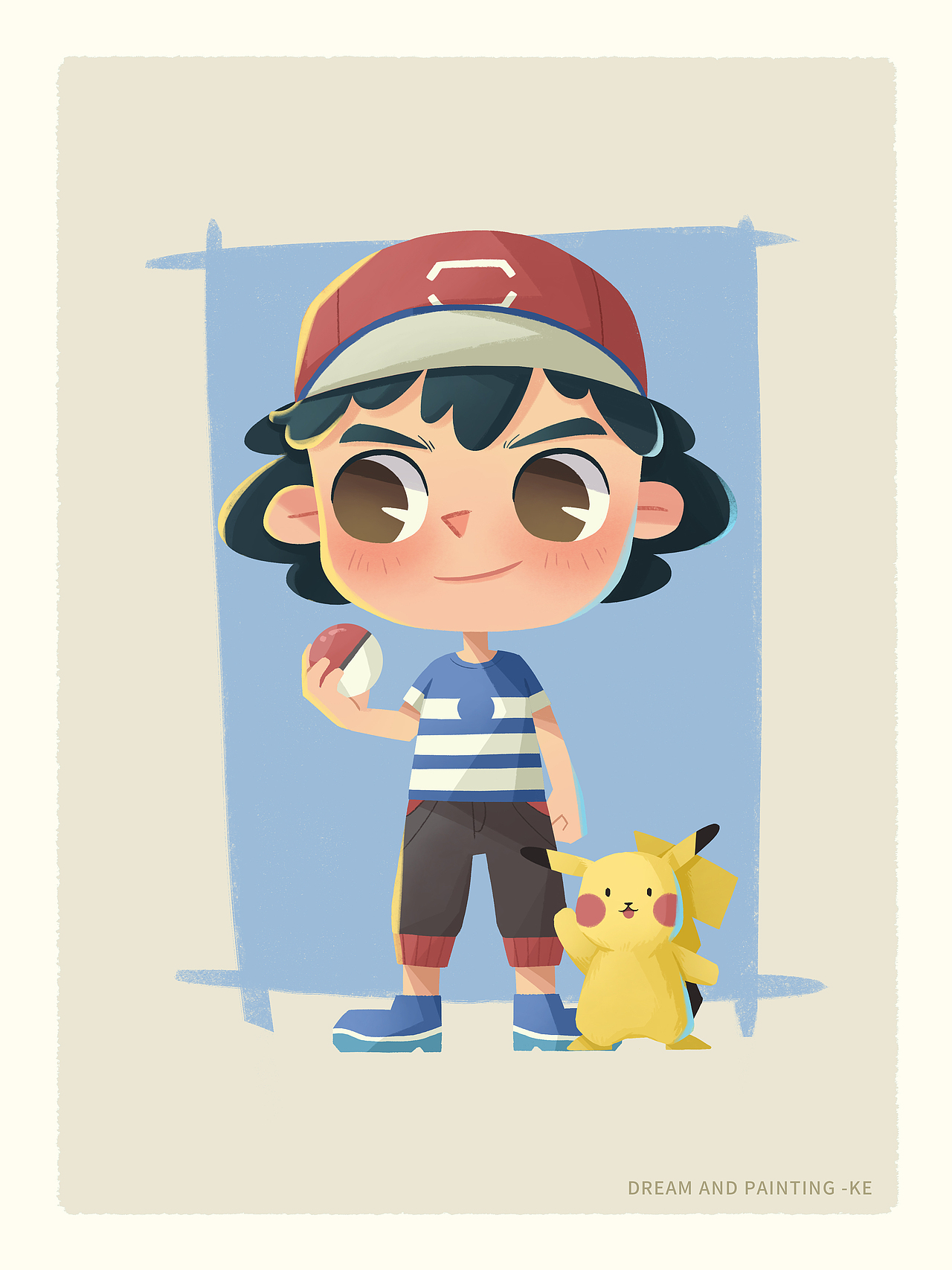 重点在于自己开心练习作品6个动漫人物主角翻画了一下试试喜欢的新