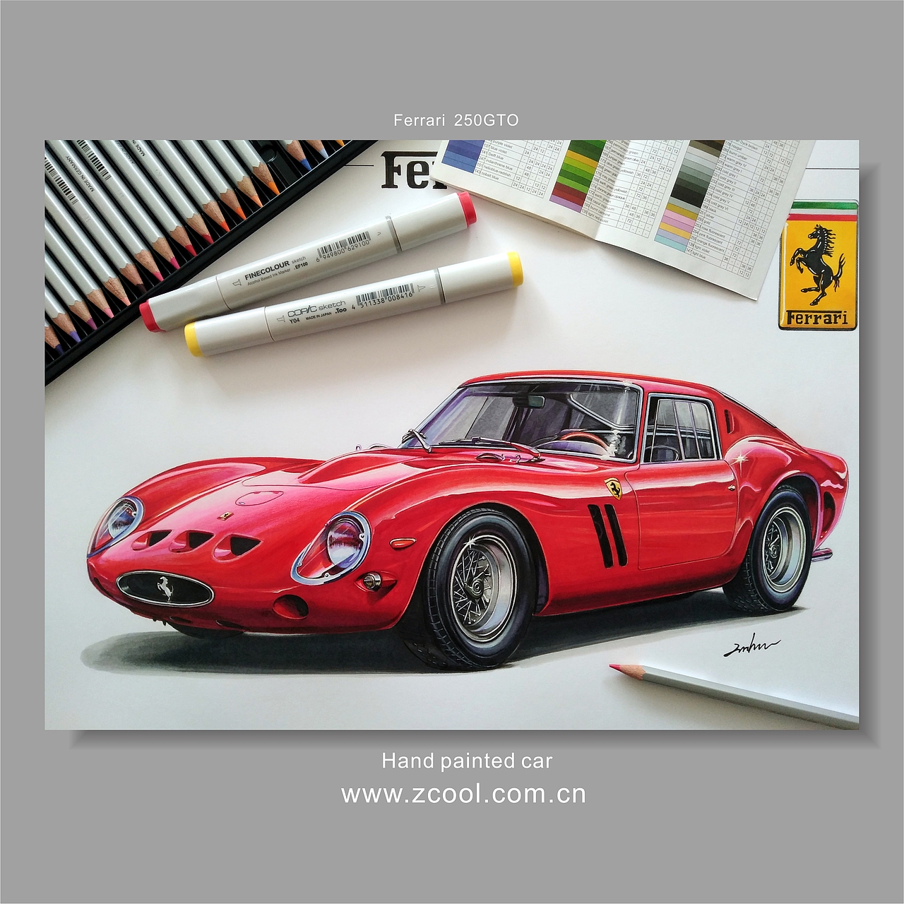 怀旧汽车马克笔手绘合集（图ZMjU4Nzg0MTQw） - 艺术插画 - 站酷设计师xyikai吉原创素材 - 站酷ZCOOL