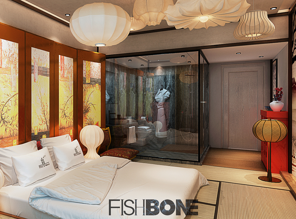 鱼骨设计-橄榄公社1966文创酒店