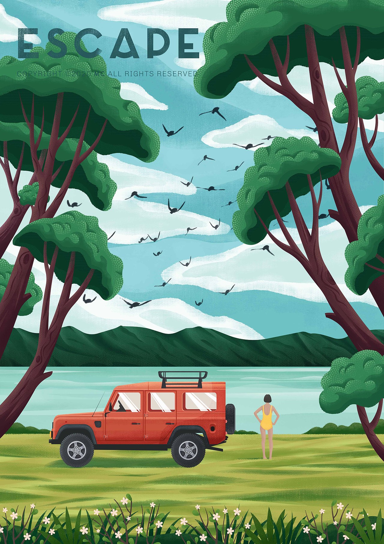 escape 风景插画合集