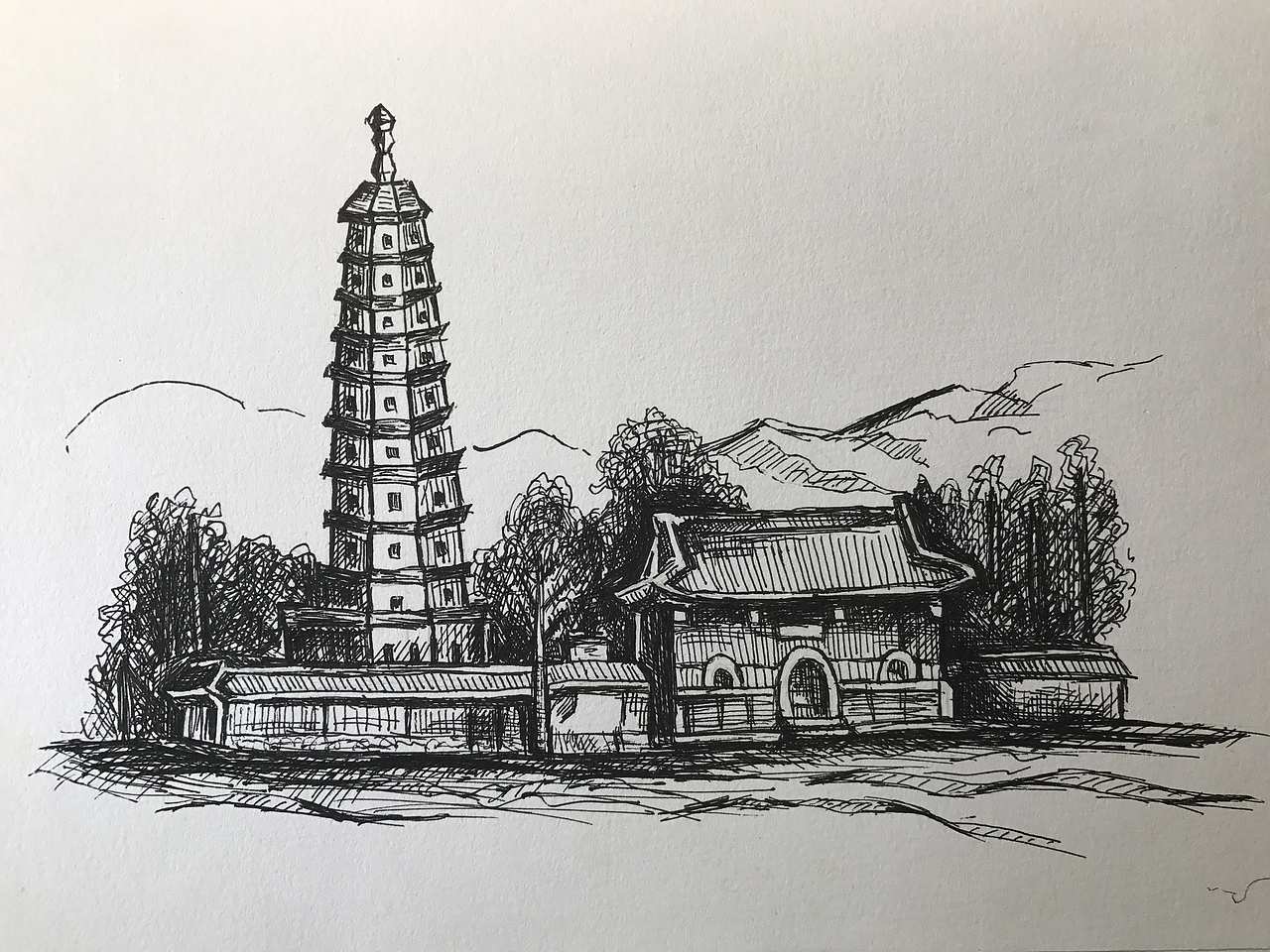 钢笔画（图ZNzQzNDM1Mjg=） - 创作习作 - 站酷设计师cong6016原创素材 - 站酷ZCOOL