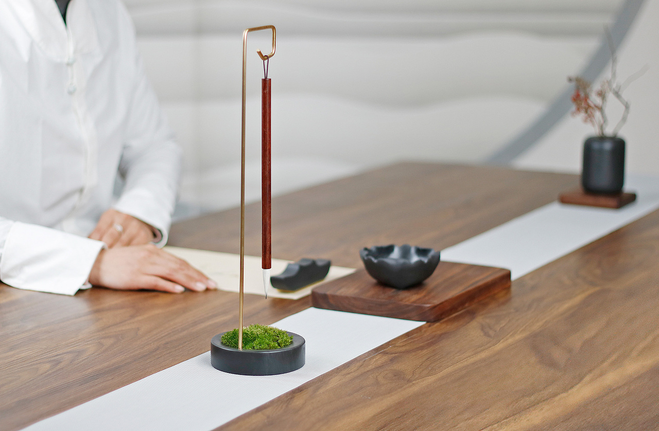 墨趣毛笔饰品挂架