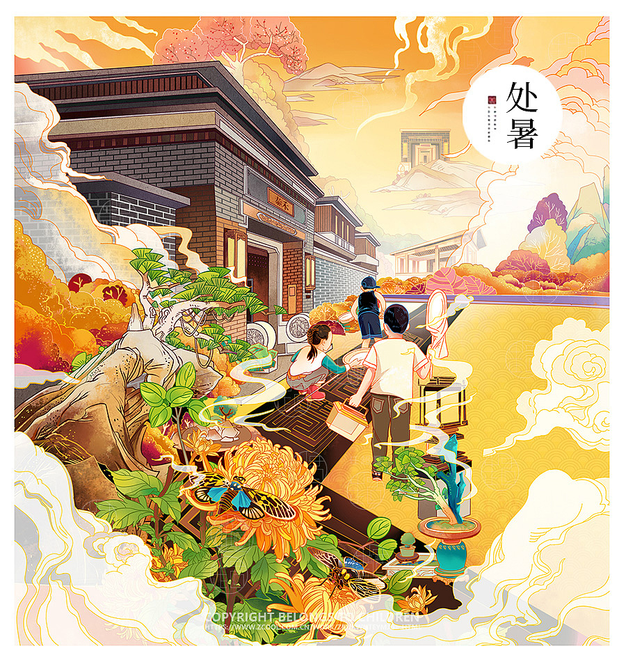 24节气+节日图泰禾（图ZMjM5MTYzMDg0） - 商业插画 - 站酷设计师C君_Children原创素材 - 站酷ZCOOL