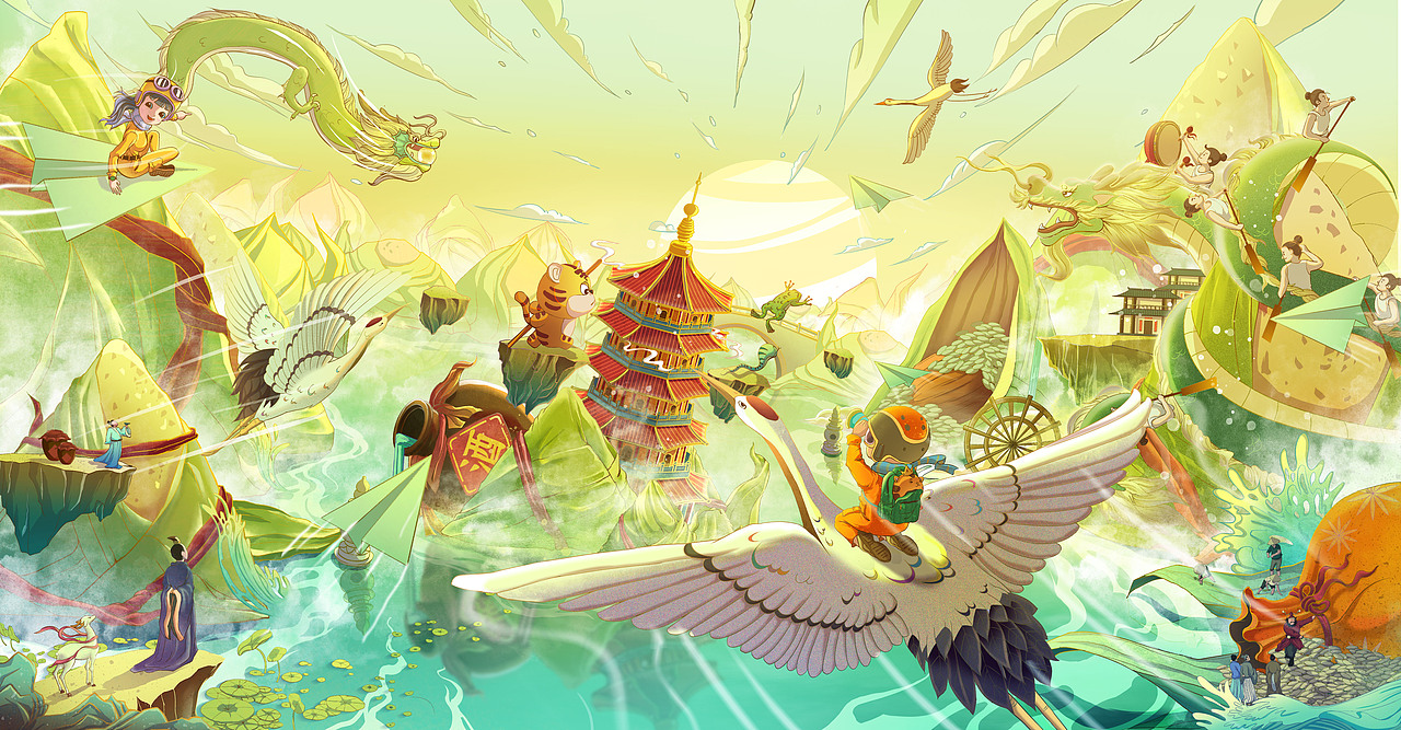 浓情端午（图ZMjg2OTkzMjUy） - 商业插画 - 站酷设计师袜牛文文原创素材 - 站酷ZCOOL