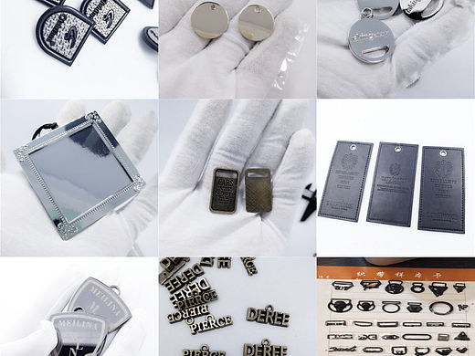 金属吊坠钉牌吊牌五金标镭射打标加工穿绳logo标字母牌