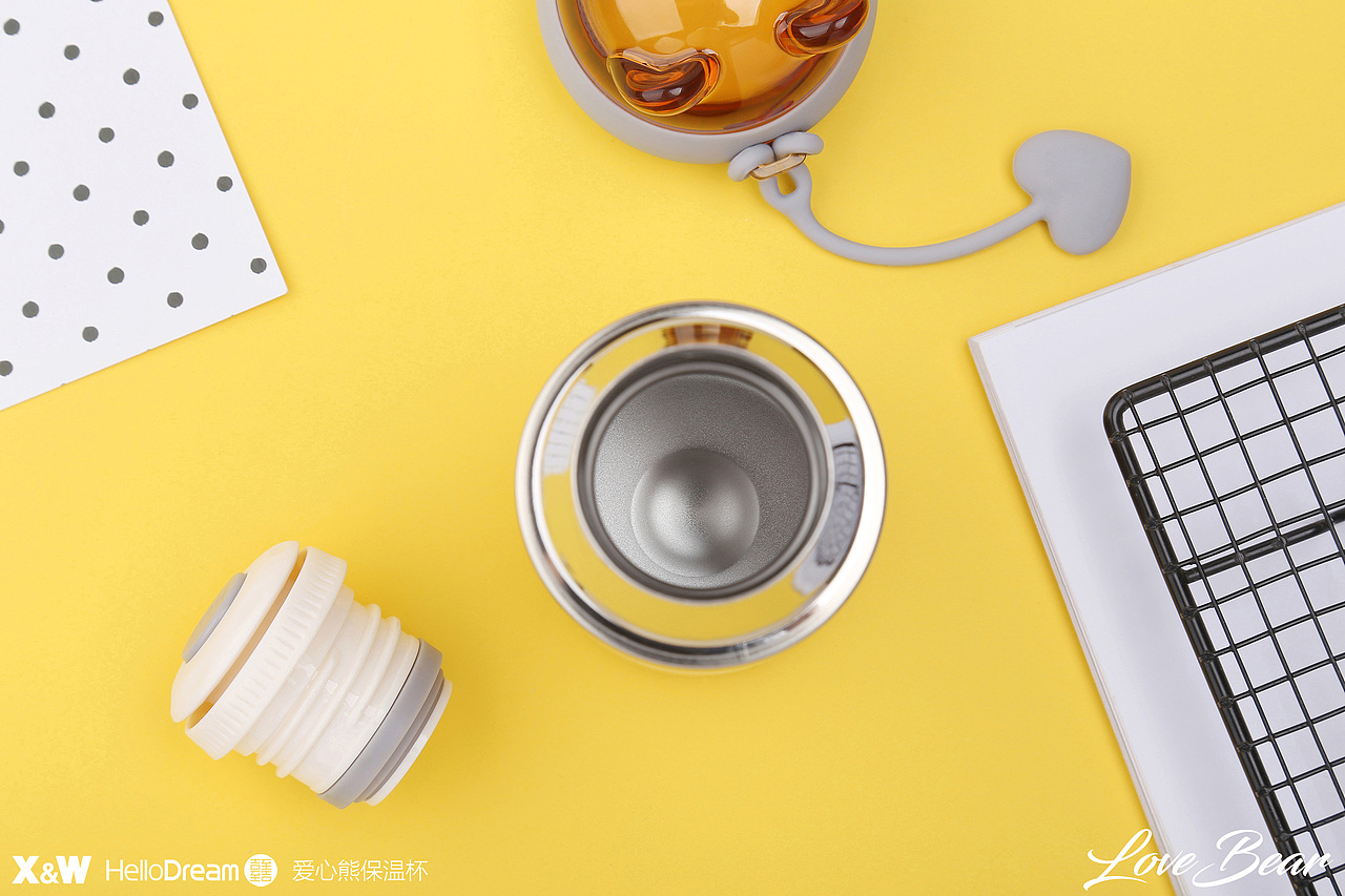 HelloDream【爱心熊保温杯】官方产品拍摄图（图ZMTA5MzU3ODQ0） - 产品摄影 - 站酷设计师上诚HelloDream原创素材 - 站酷ZCOOL