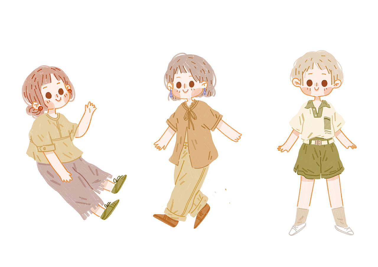 穿搭手帐（图ZMTczNzM5Njky） - 儿童插画 - 站酷设计师吃海诗人原创素材 - 站酷ZCOOL